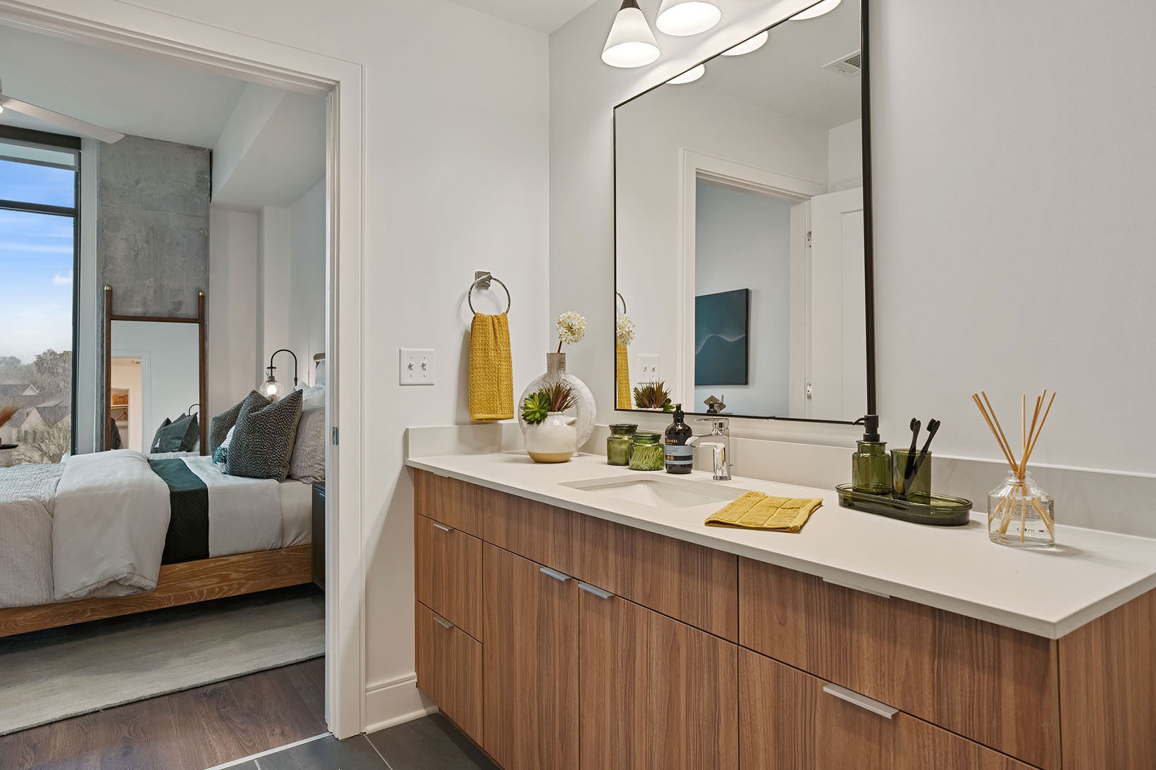 Bathroom options with thoughtful details well lit bathroom with bedroom access